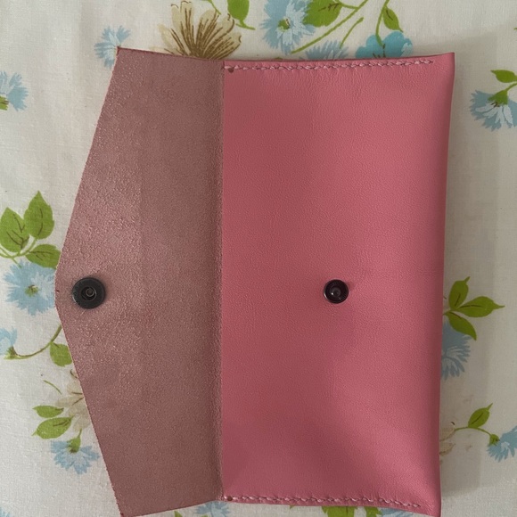 Hand Crafted Pink Envelope Clutch - Picture 2 of 5